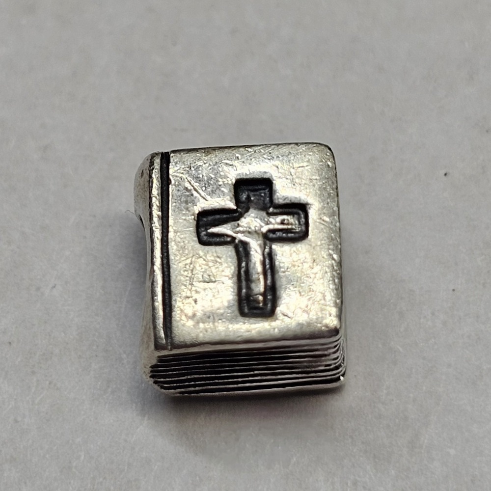 Pandora Bible Charm #790261 S925 ALE Sterling Silver Bead Religious Cross Charm